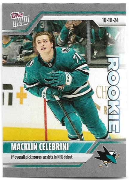 Rookie Samolepka MACKLIN CELEBRINI 24-25 Topps Now /8247
