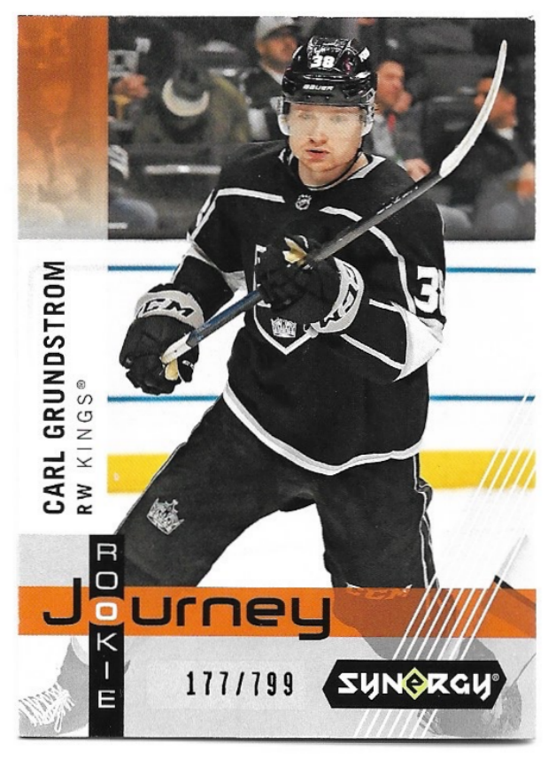 Rookie Journey CARL GRUNDSTROM 19-20 UD Synergy /799