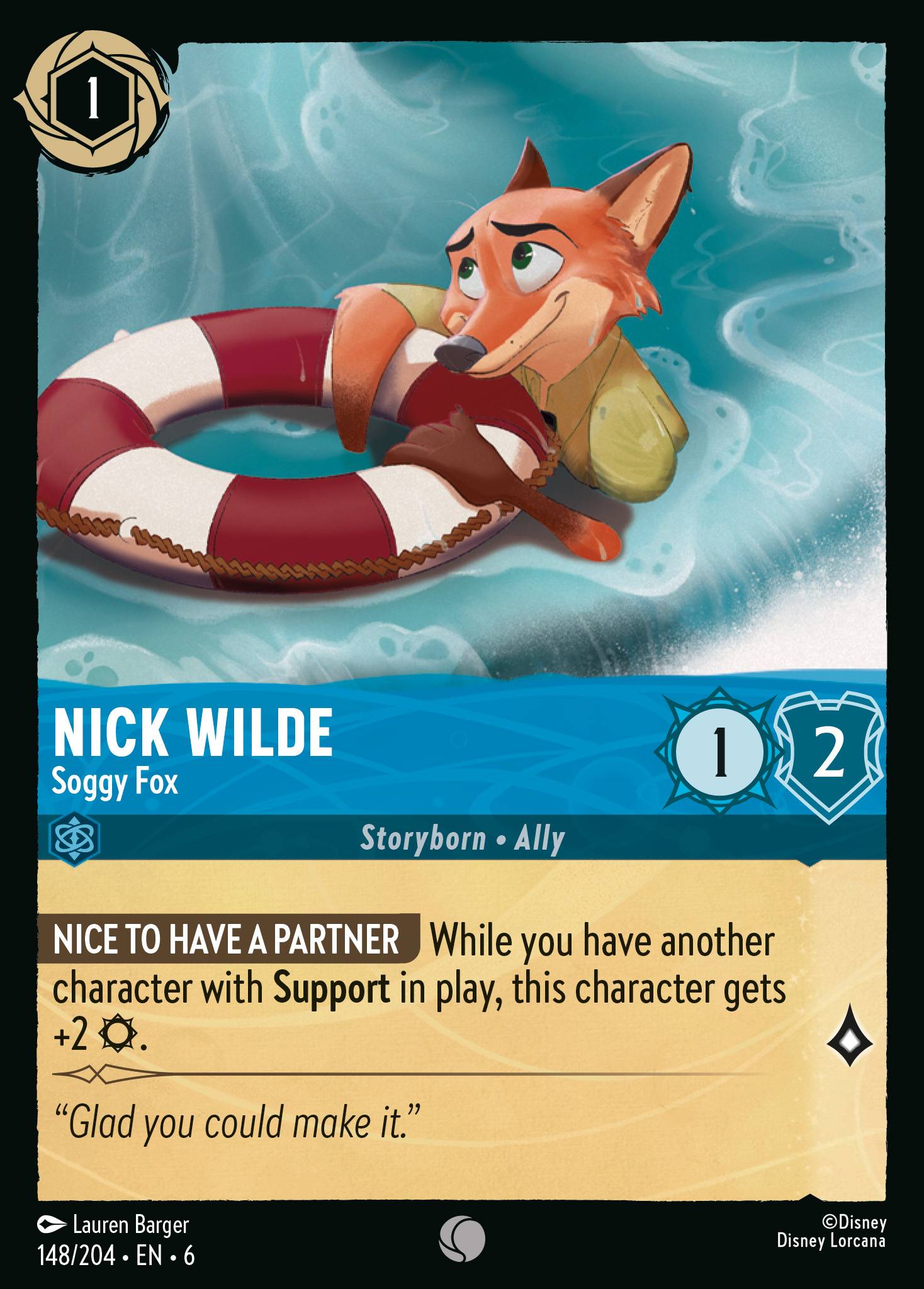 NICK WILDE - Soggy Fox
