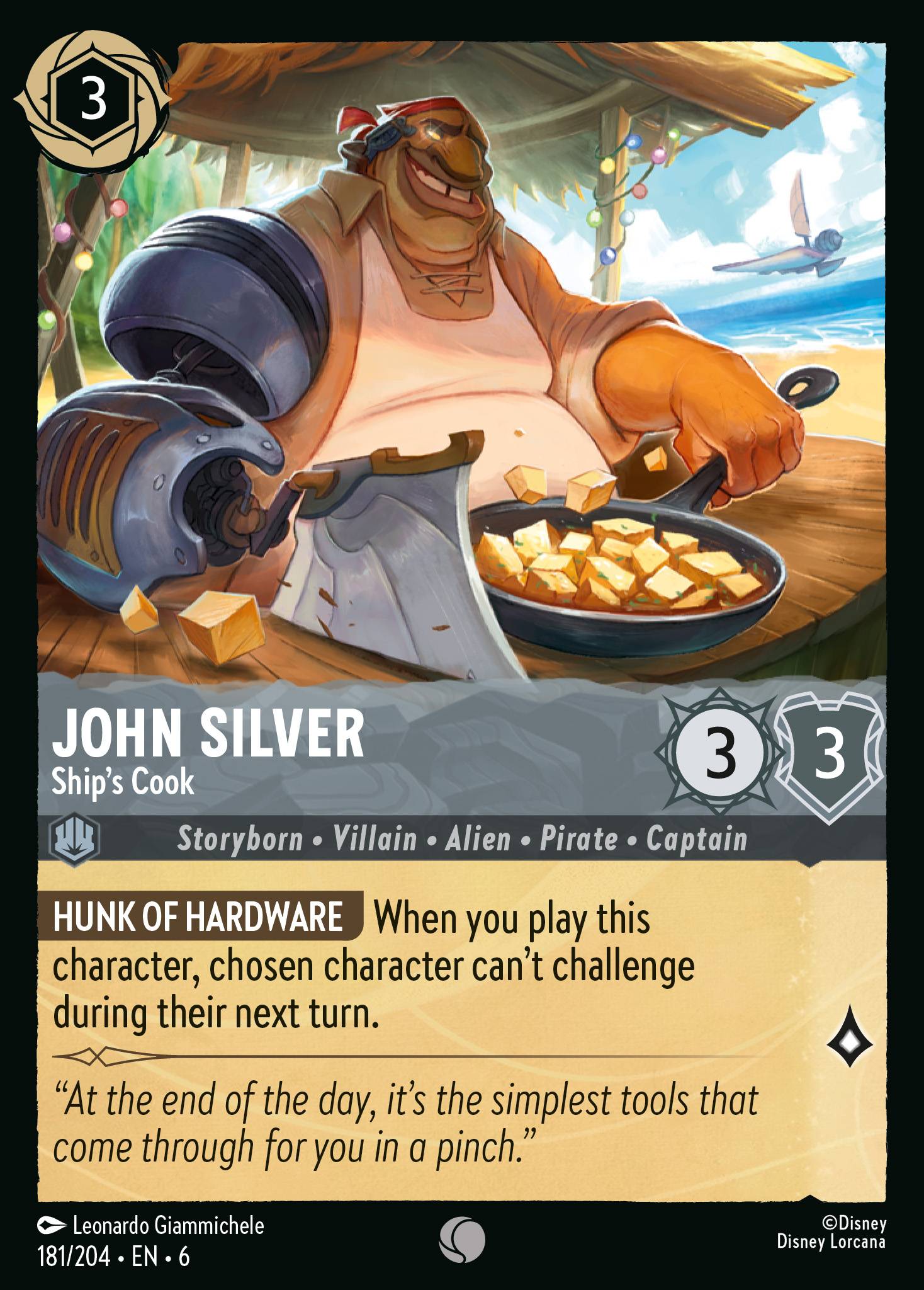 JOHN SILVER - Ship's Cook