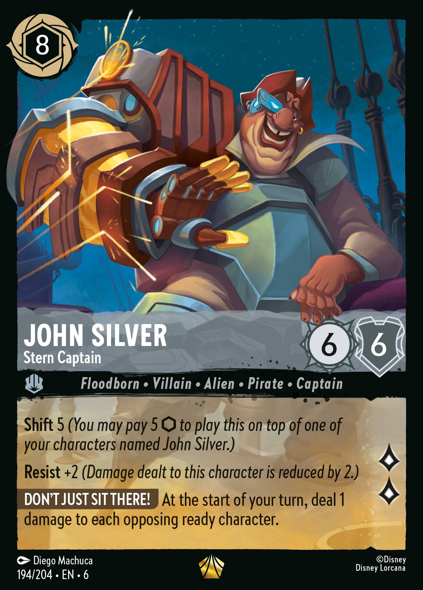 JOHN SILVER - Stern Captain