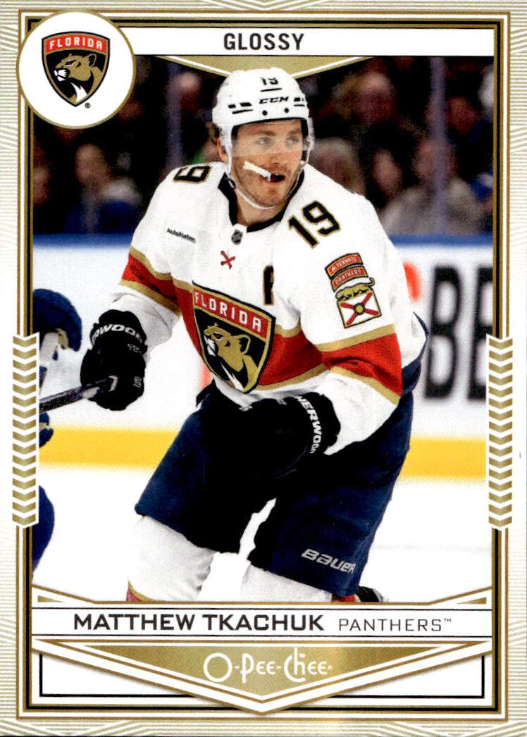 Gold O-Pee-Chee Glossy MATTHEW TKACHUK 24-25 UD Series 1