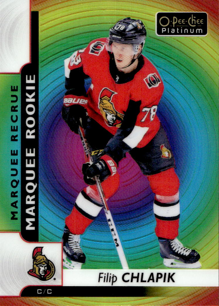 Marquee Rookie Rainbow Color Wheel FILIP CHLAPÍK 17-18 UD O-Pee-Chee OPC Platinum