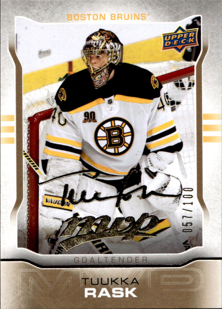 Gold Script TUUKKA RASK 14-15 UD MVP /100