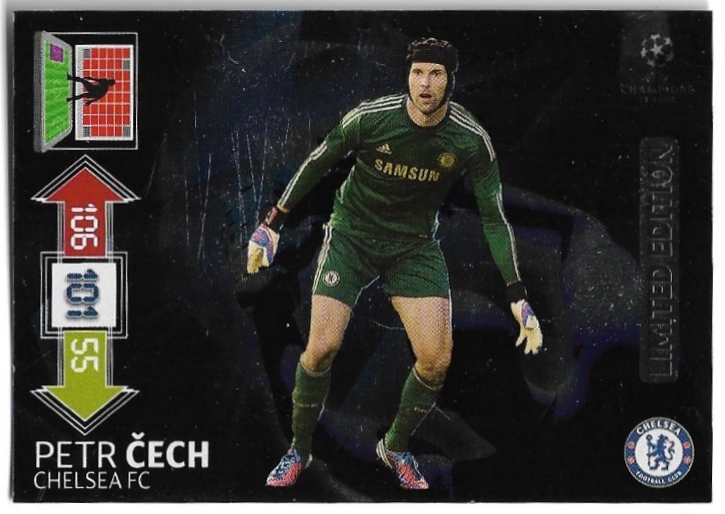 Limited Edition PETR ČECH 12-13 Panini Adrenalyn XL UEFA Champions League (škrábance na povrchu)