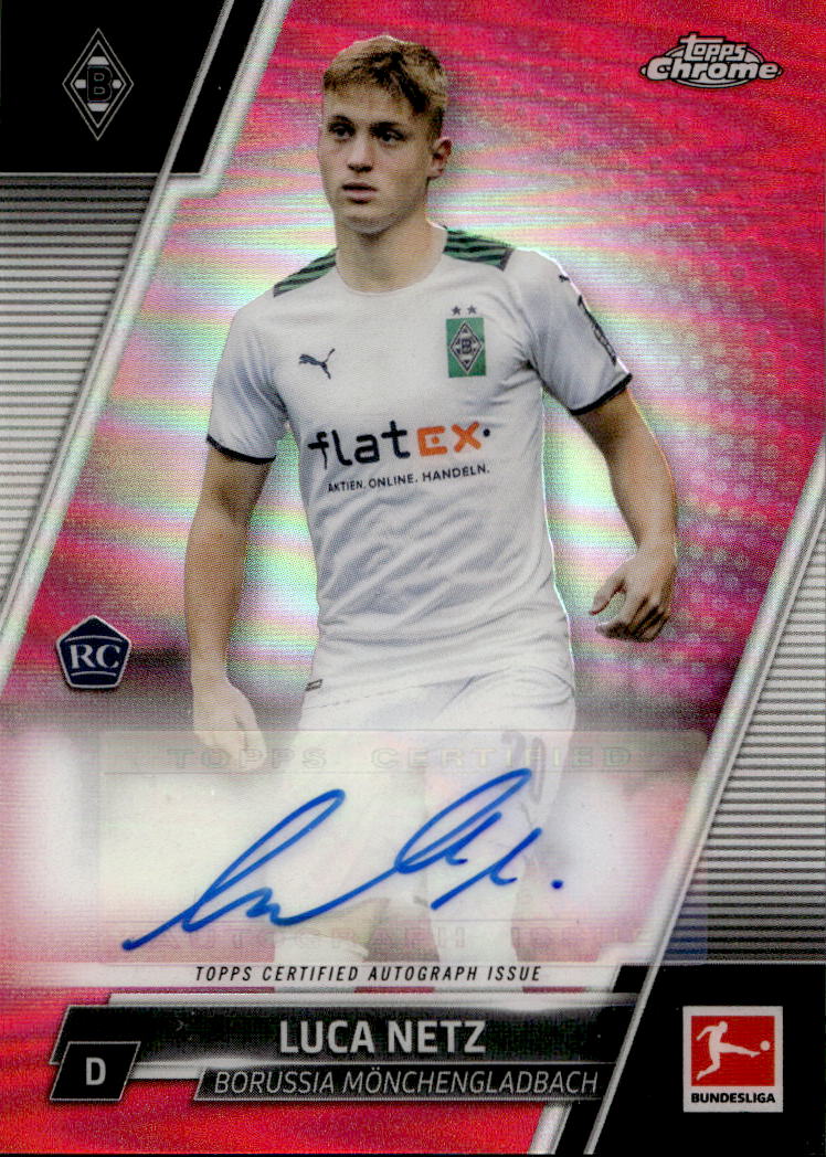 Auto Magenta LUCA NETZ 21-22 Topps Chrome Bundesliga /150