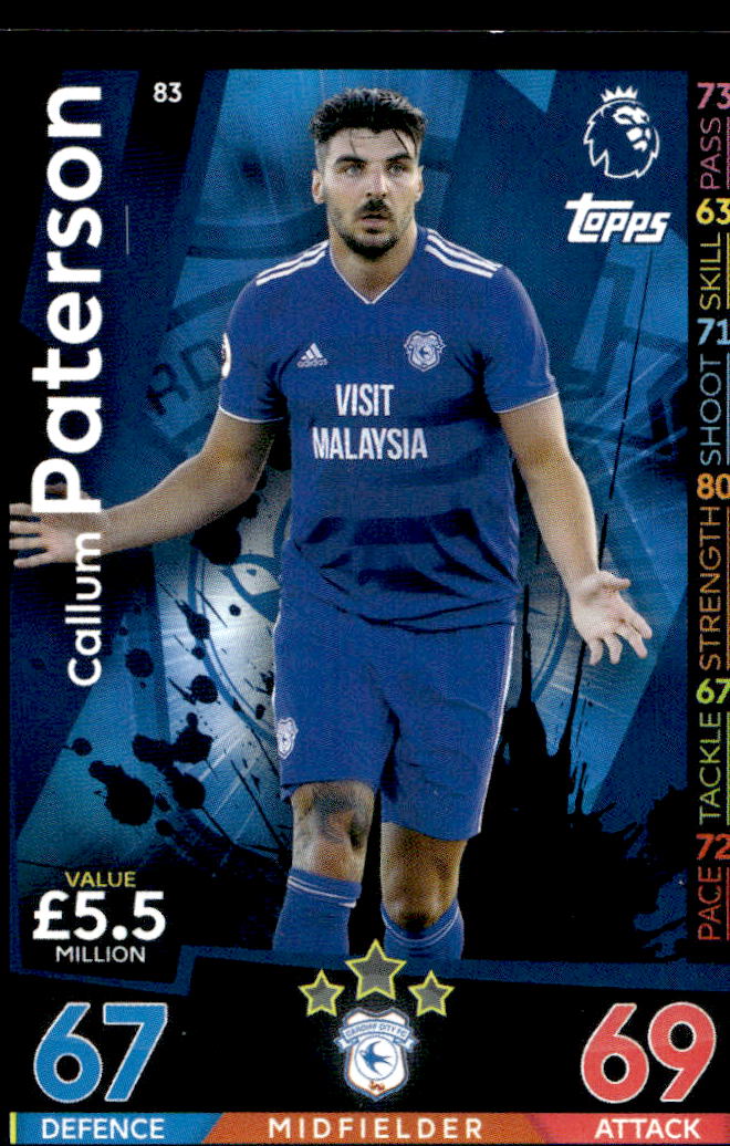 CALLUM PATERSON 18-19 Match Attax Premier League