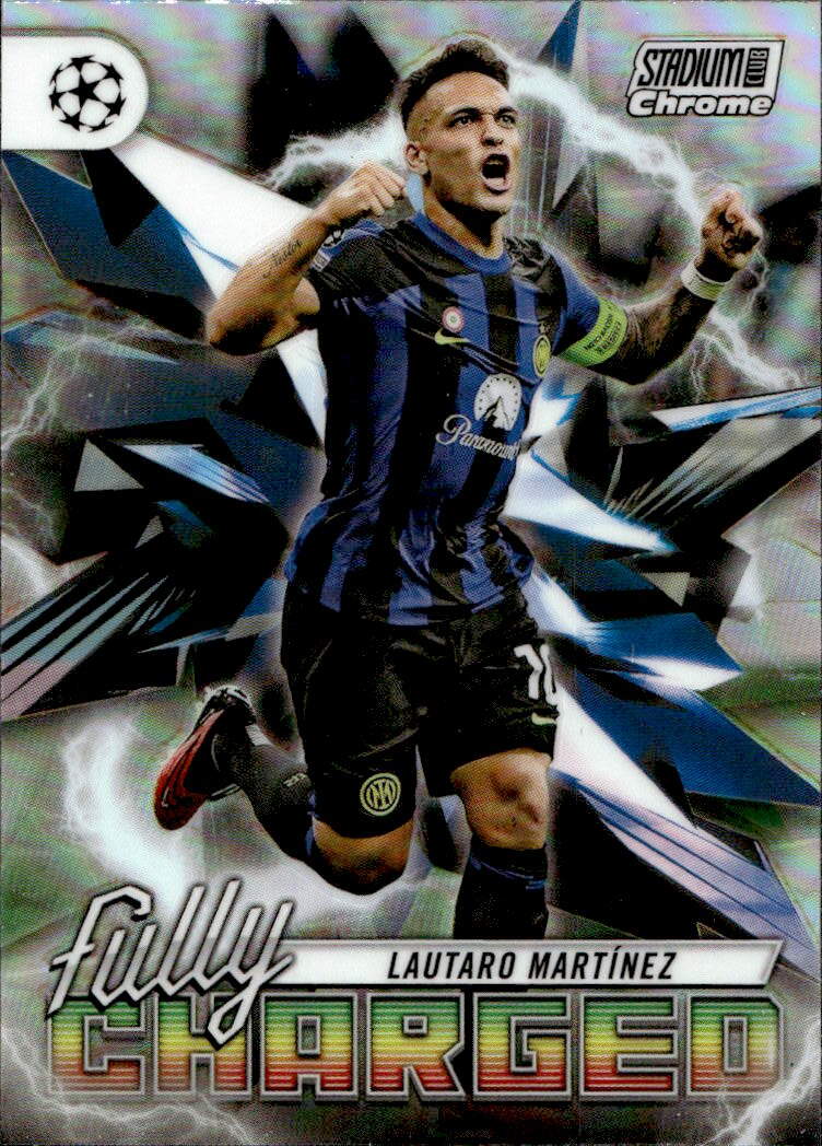 Fully Charged LAUTARO MARTINEZ 23-24 Topps Stadium Club Chrome UCL