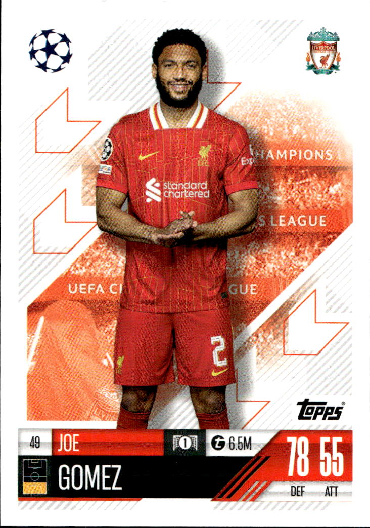 JOE GOMEZ 24-25 Match Attax UCL
