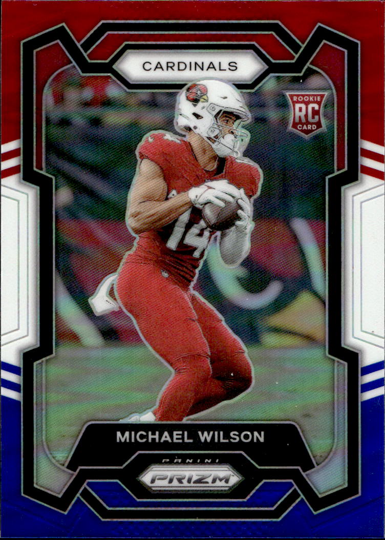 Rookie Red White & Blue Prizm MICHAEL WILSON 2023 Panini Prizm Football