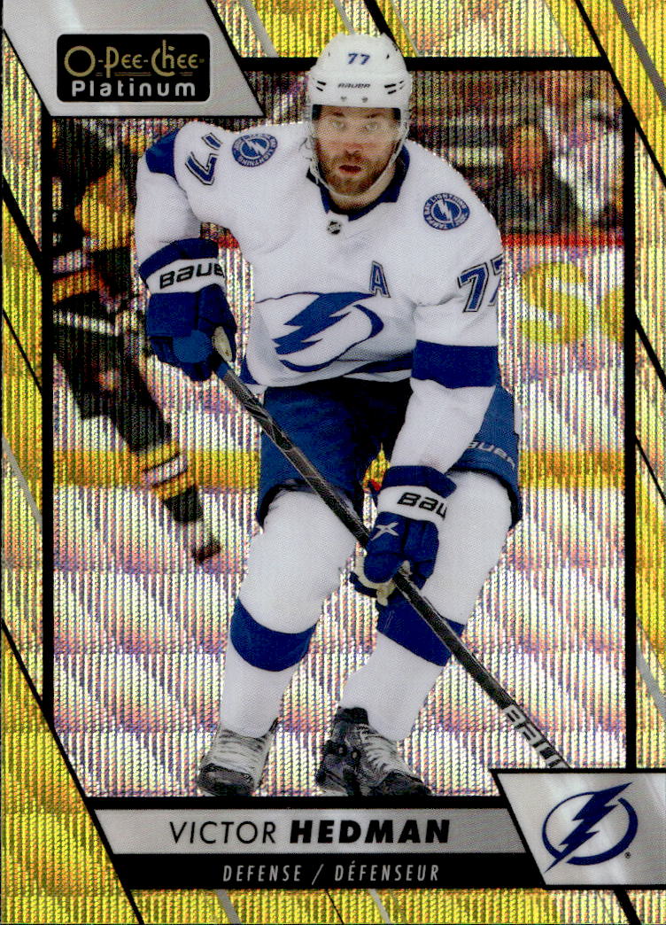 Neon Yellow Surge VICTOR HEDMAN 23-24 UD O-Pee-Chee OPC Platinum
