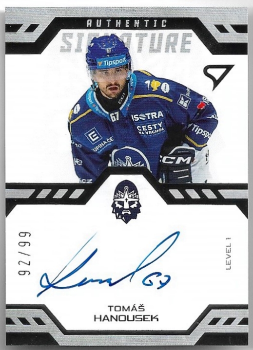 Auto Authentic Signature Level 1 TOMÁŠ HANOUSEK 24-25 SportZoo ELH Serie 1 /99