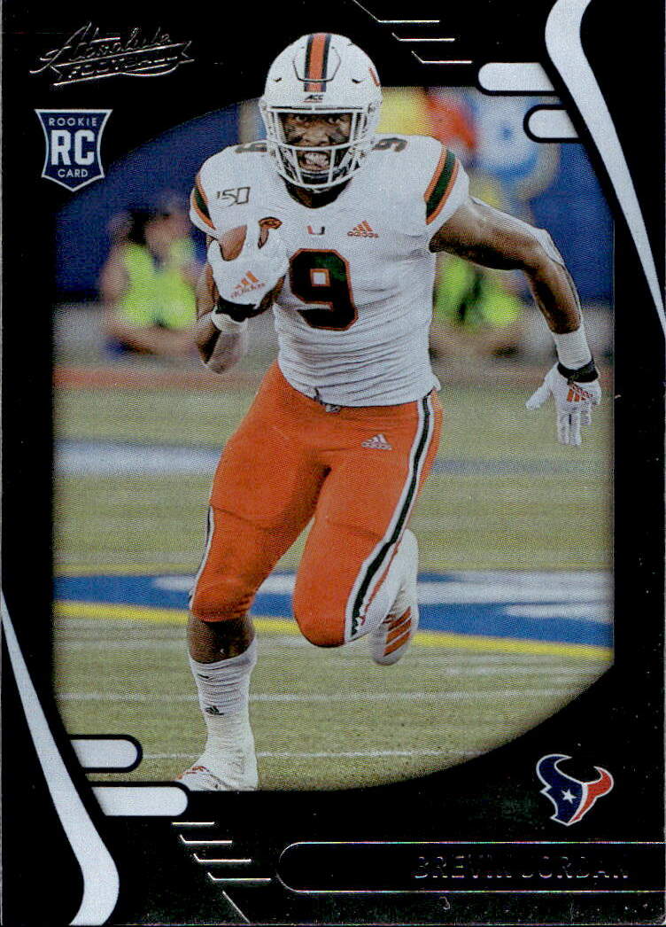 Rookie BREVIN JORDAN 2021 Panini Absolute Football