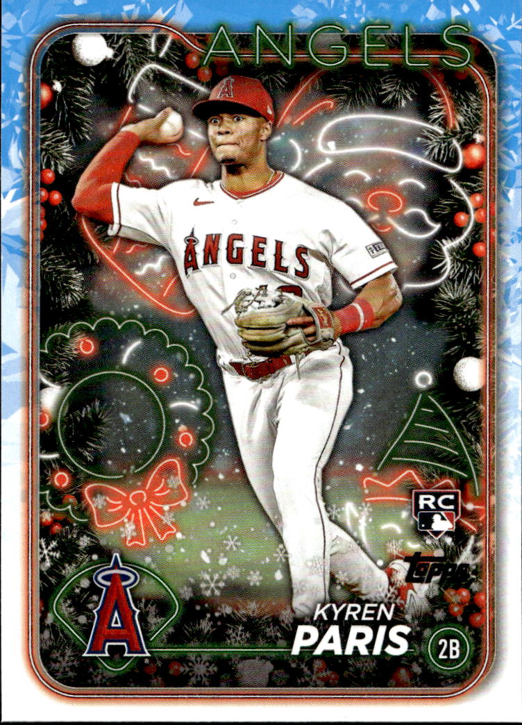 Rookie KYREN PARIS 2024 Topps Holiday Baseball
