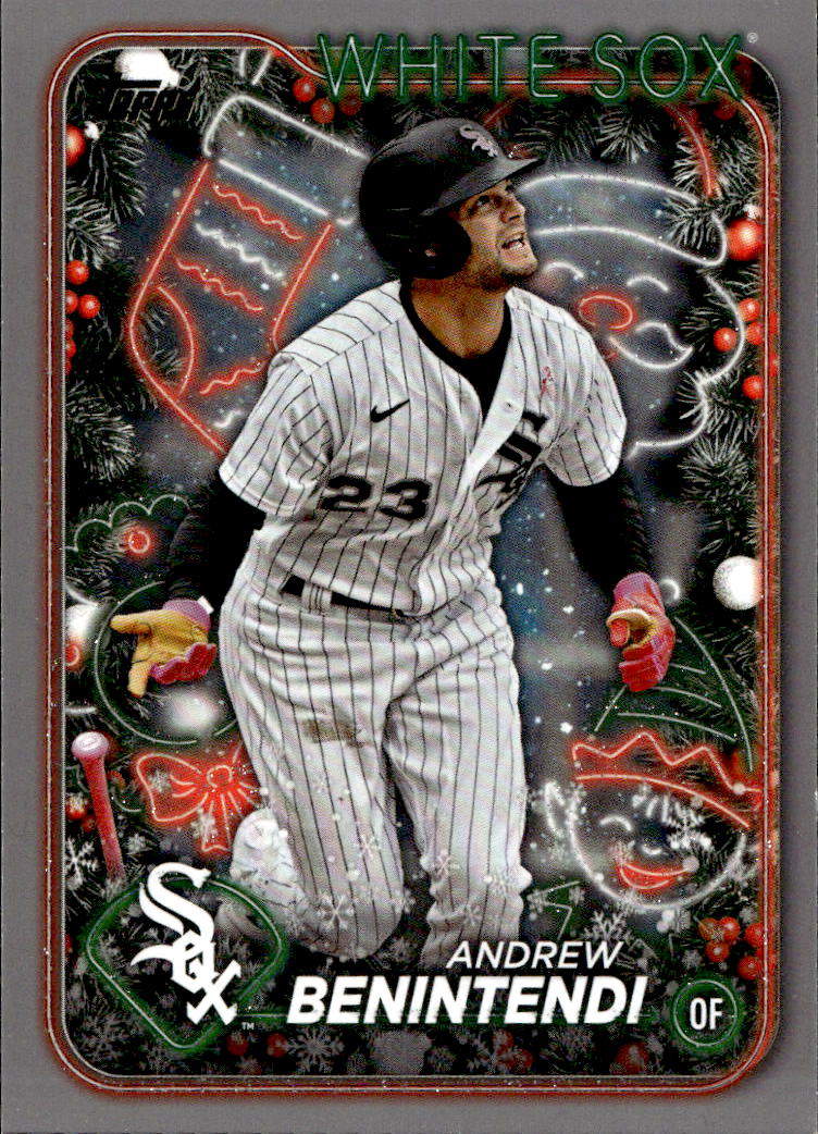 Silver Glitter ANDREW BENINTENDI 2024 Topps Holiday Baseball