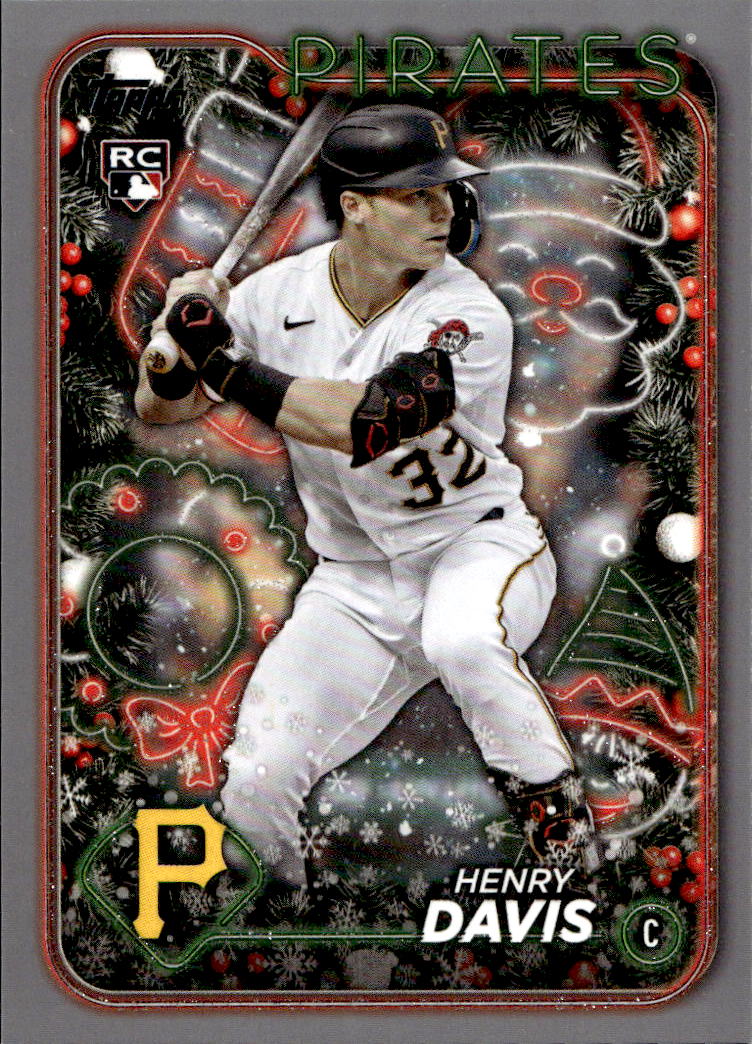 Rookie Silver Glitter HENRY DAVIS 2024 Topps Holiday Baseball