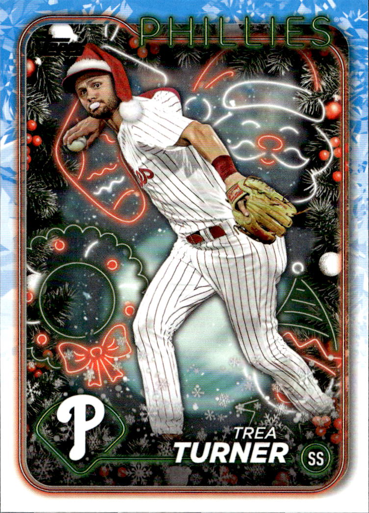 Holiday Variation Short Prints TREA TURNER 2024 Topps Holiday Baseball