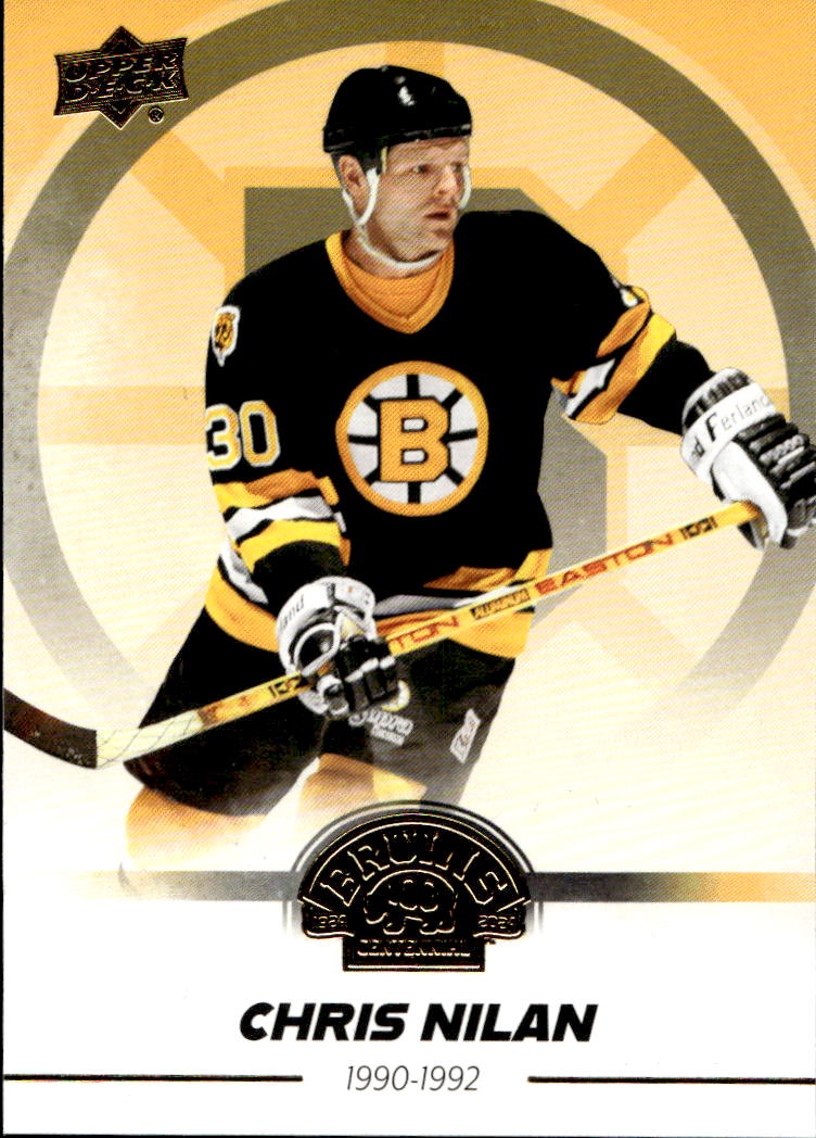 CHRIS NILAN 23-24 UD Boston Bruins Centennial Hobby