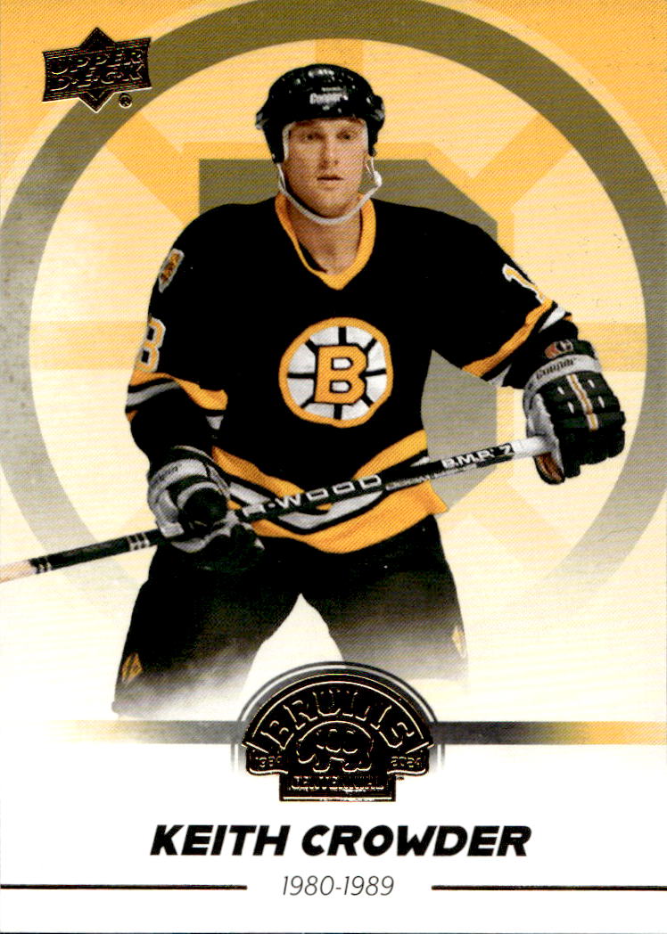KEITH CROWDER 23-24 UD Boston Bruins Centennial Hobby