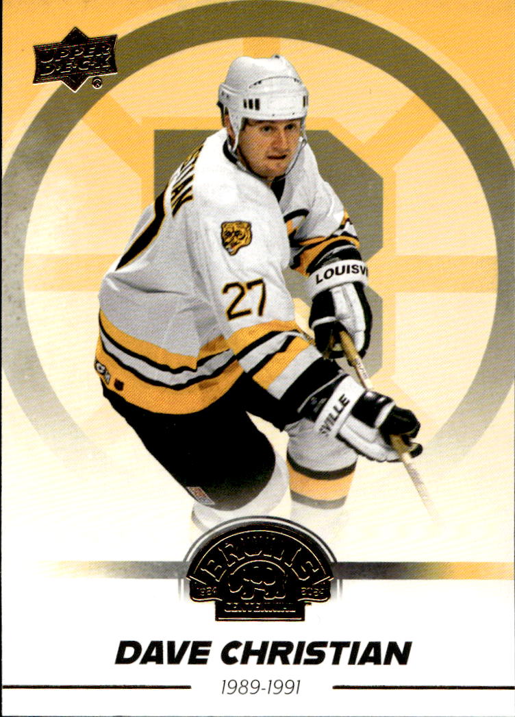 DAVE CHRISTIAN 23-24 UD Boston Bruins Centennial Hobby