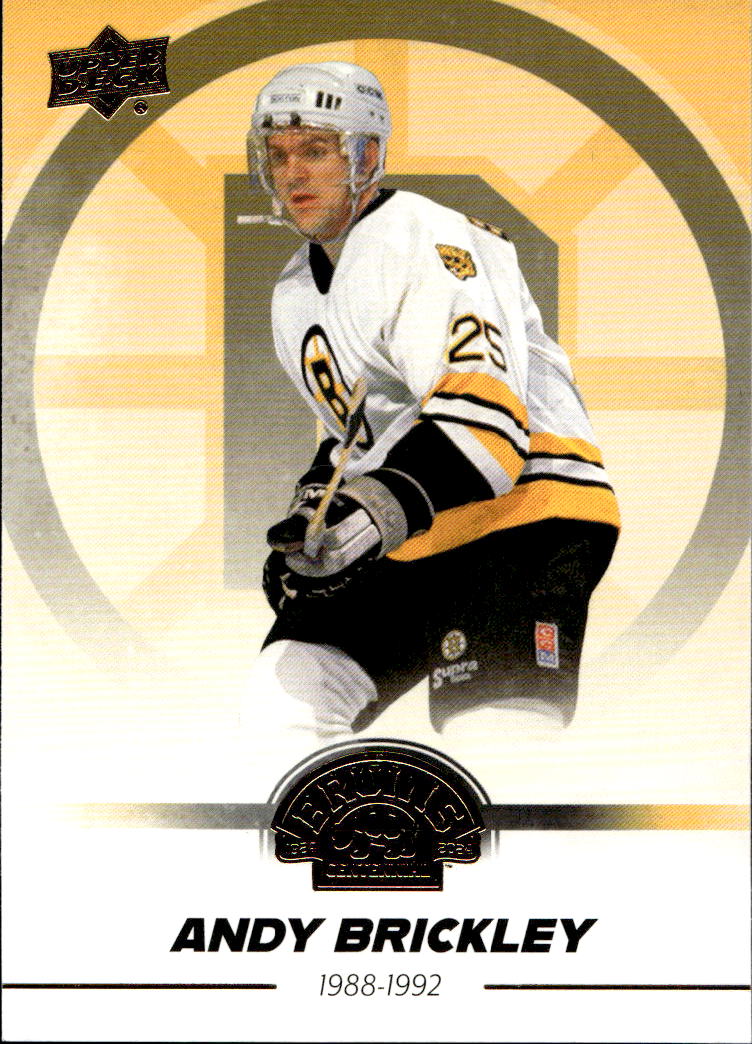 ANDY BRICKLEY 23-24 UD Boston Bruins Centennial Hobby