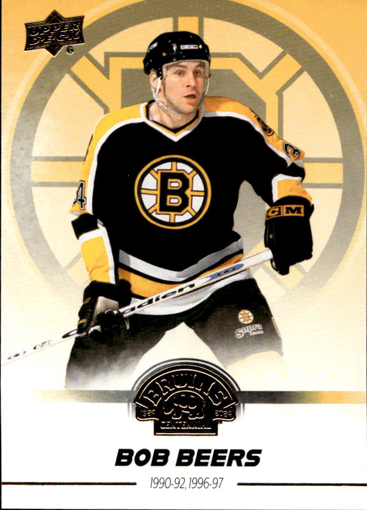 BOB BEERS 23-24 UD Boston Bruins Centennial Hobby