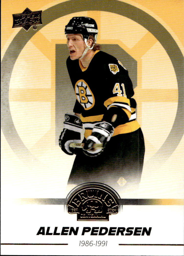 ALLEN PEDERSEN 23-24 UD Boston Bruins Centennial Hobby