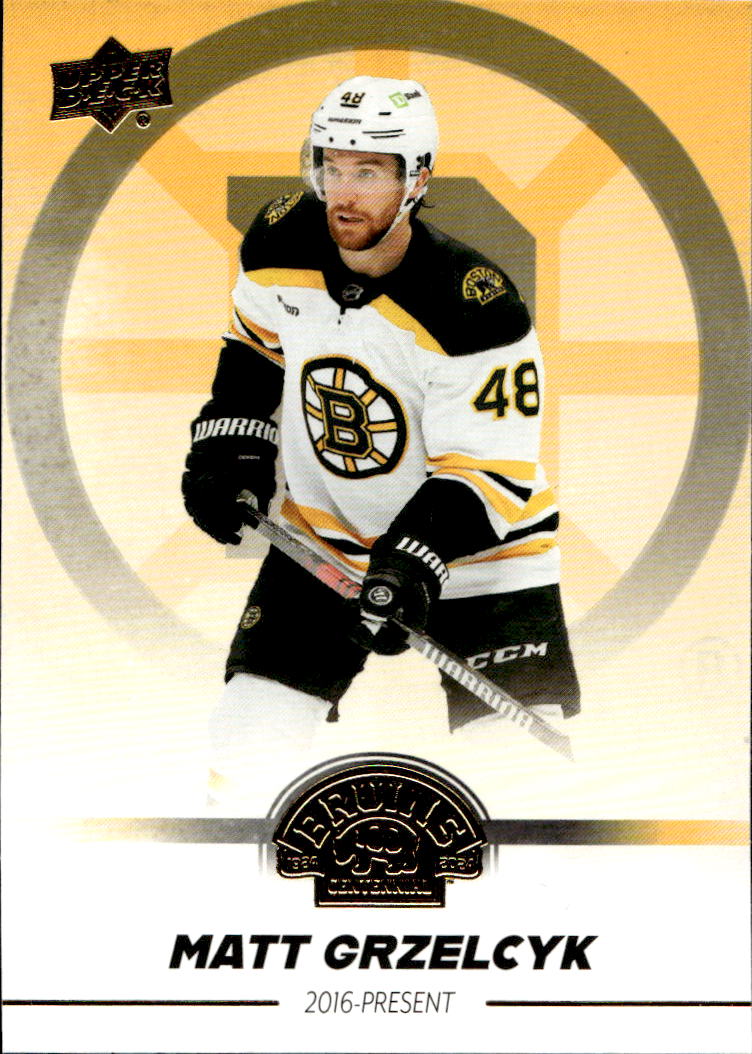 MATT GRZELCYK 23-24 UD Boston Bruins Centennial Hobby