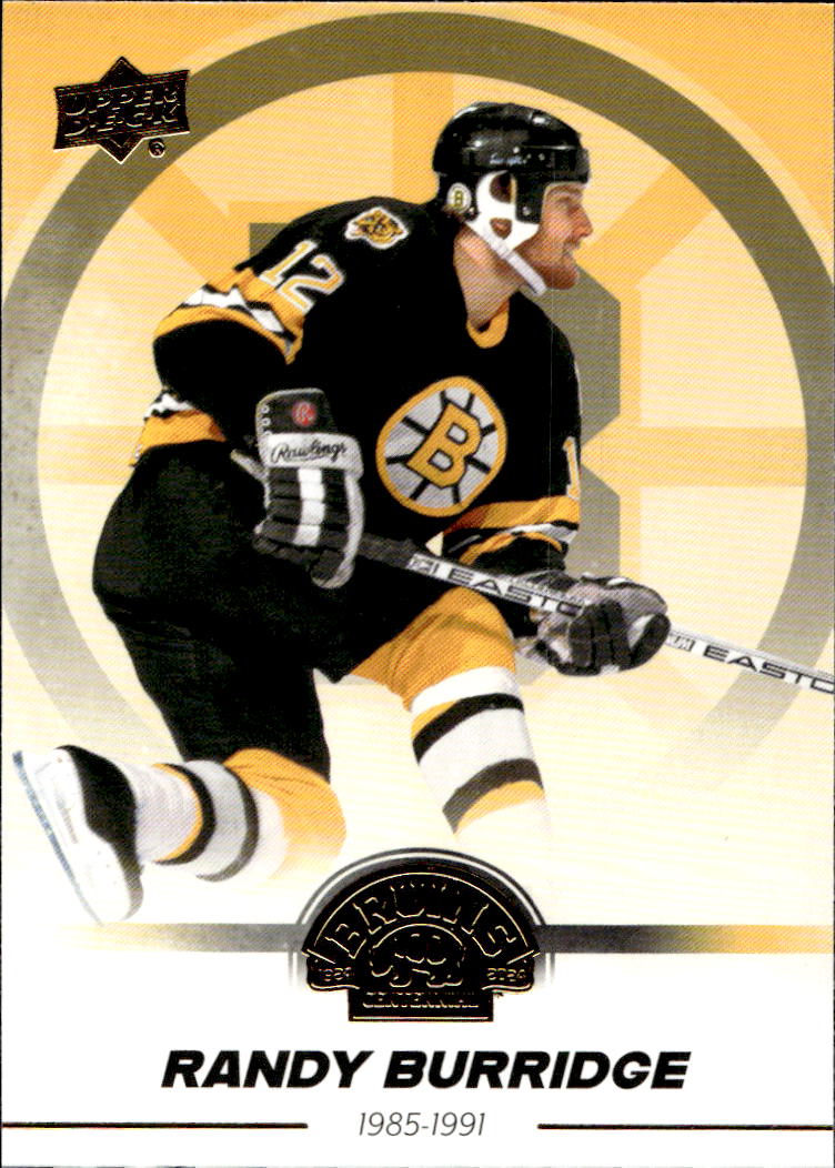 RANDY BURRIDGE 23-24 UD Boston Bruins Centennial Hobby