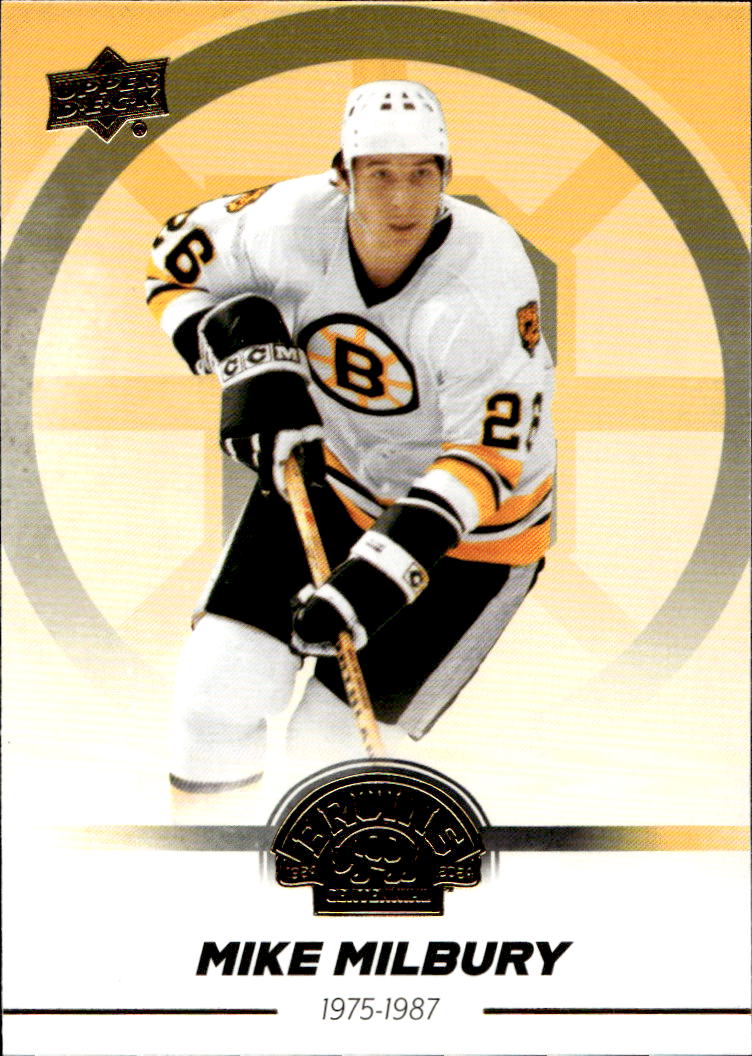 MIKE MILBURY 23-24 UD Boston Bruins Centennial Hobby