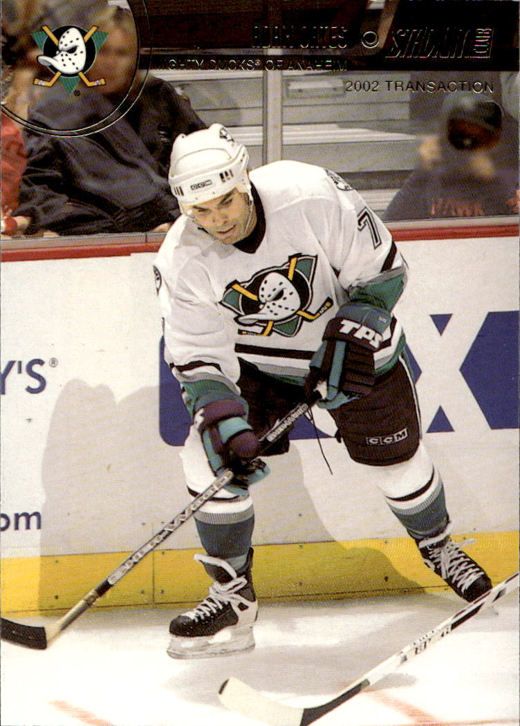 ADAM OATES 02-03 Topps Stadium Club (horší horní hrana)