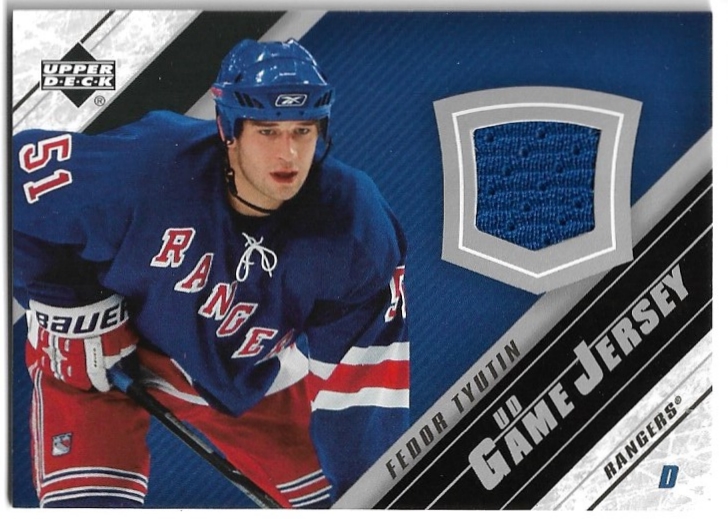 UD Game Jersey FEDOR TYUTIN 05-06 UD Series 2