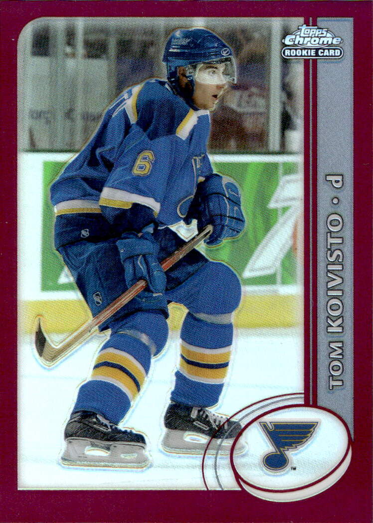 Rookie Refractor TOM KOIVISTO 02-03 Topps Chrome Hockey