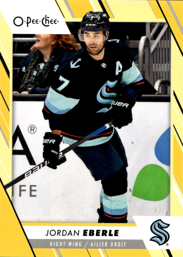 Yellow Border JORDAN EBERLE 23-24 UD O-Pee-Chee OPC