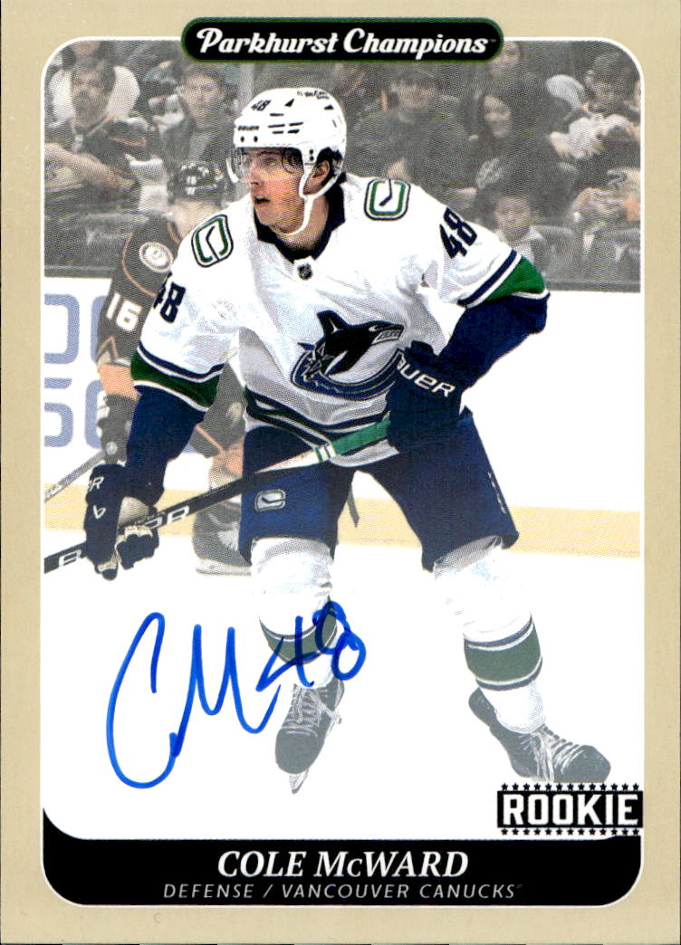 Autographs Rookie COLE MCWARD 23-24 UD Parkhurst Champions