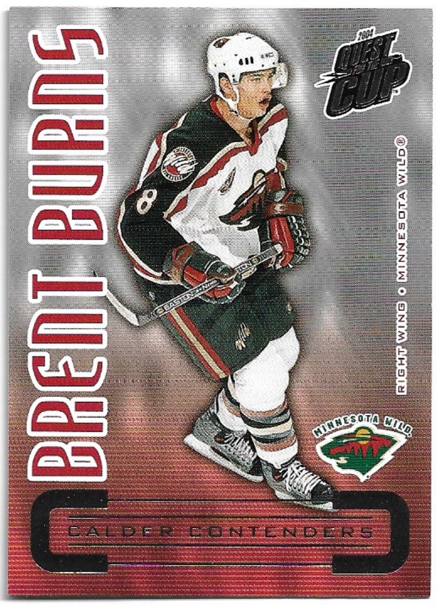 Rookie Calder Contenders BRENT BURNS 03-04 Pacific Quest for the Cup