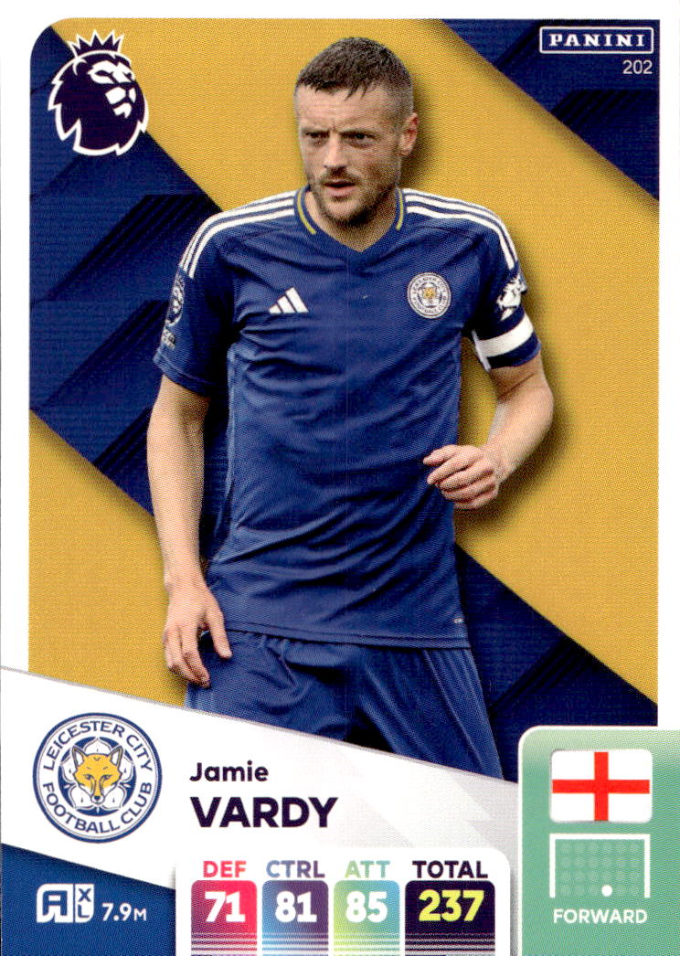 JAMIE VARDY 2025 Panini Adrenalyn XL Premier League