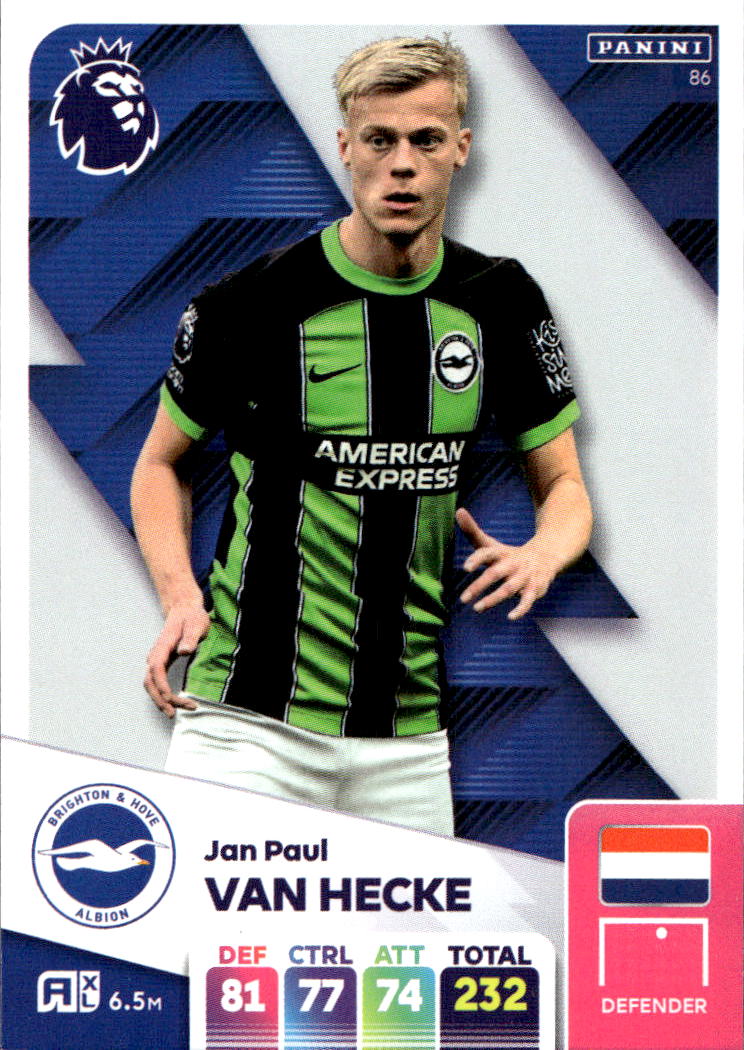 JAN PAUL VAN HECKE 2025 Panini Adrenalyn XL Premier League