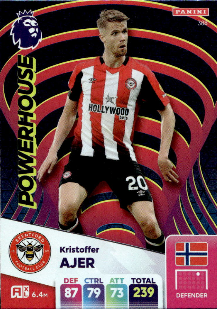 Powerhouse KRISTOFFER AJER 2025 Panini Adrenalyn XL Premier League