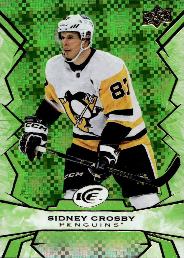 Green SIDNEY CROSBY 22-23 UD Ice