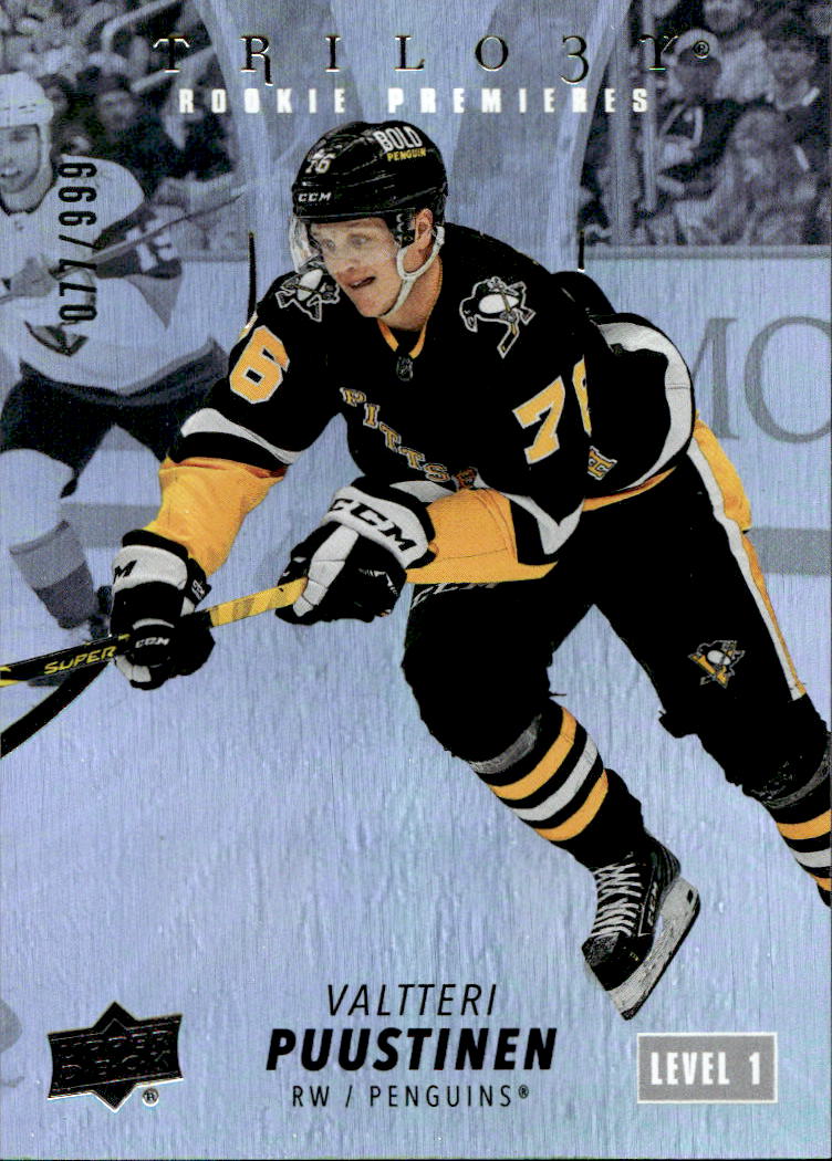 Rookie Premieres Level 1 VALTTERI PUUSTINEN 22-23 UD Trilogy /999