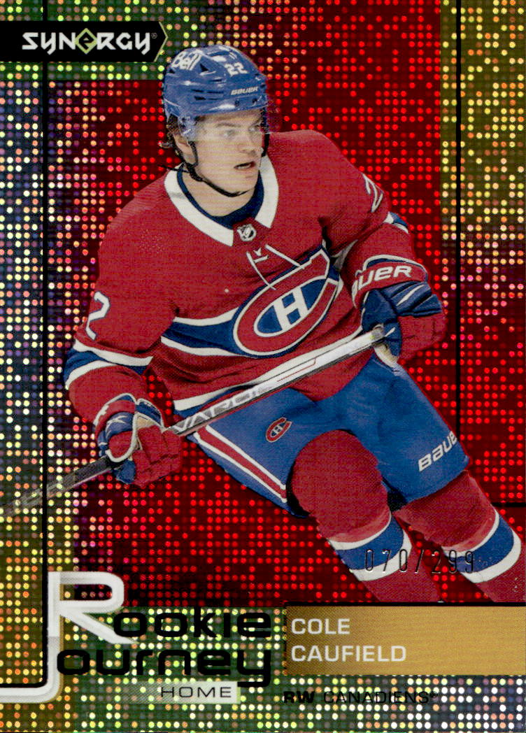 Rookie Red Journey Home COLE CAUFIELD 21-22 UD Synergy /299
