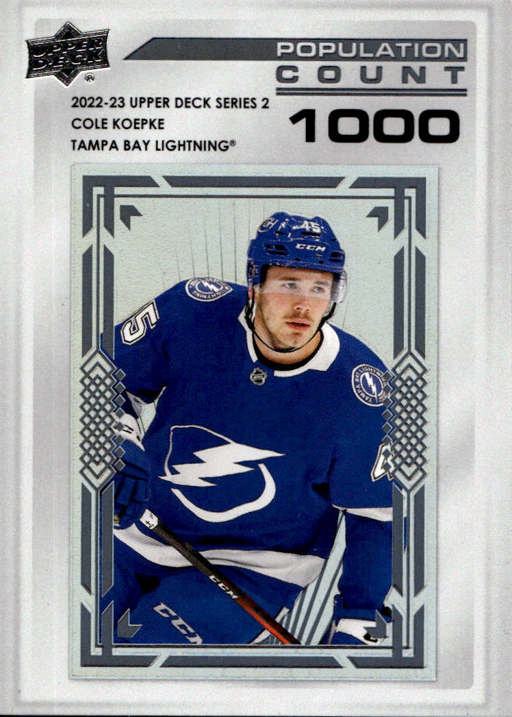 Rookie Population Count COLE KOEPKE 22-23 UD Series 2 /1000