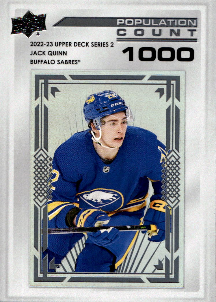 Rookie Population Count JACK QUINN 22-23 UD Series 2 /1000
