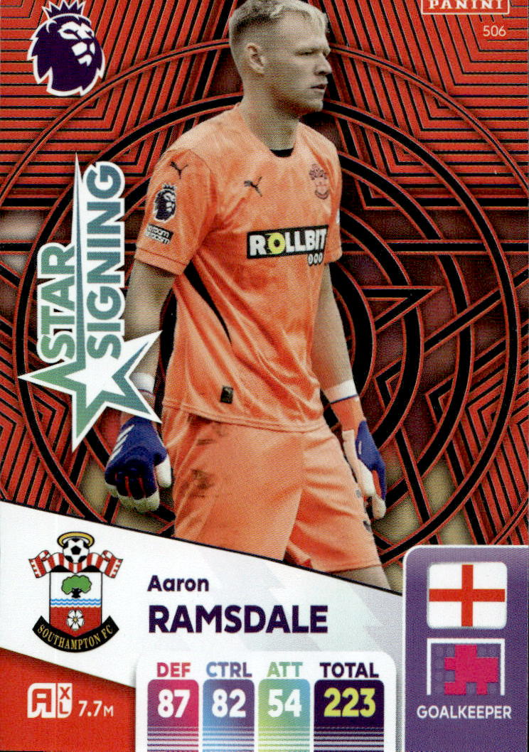 Star Signing AARON RAMSDALE 2025 Panini Adrenalyn XL Premier League