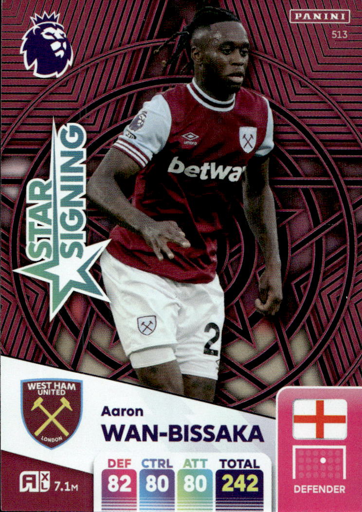 Star Signing AARON WAN-BISSAKA 2025 Panini Adrenalyn XL Premier League