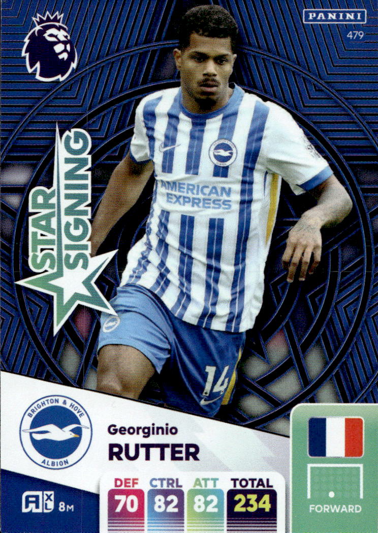 Star Signing GEORGINIO RUTTER 2025 Panini Adrenalyn XL Premier League