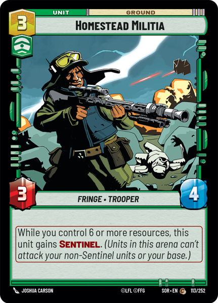 HOMESTEAD MILITIA - Unlimited Spark of Rebellion