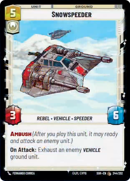 Foil - SNOWSPEEDER - Unlimited Spark of Rebellion