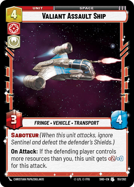 VALIANT ASSAULT SHIP - Unlimited Shadows of the Galaxy